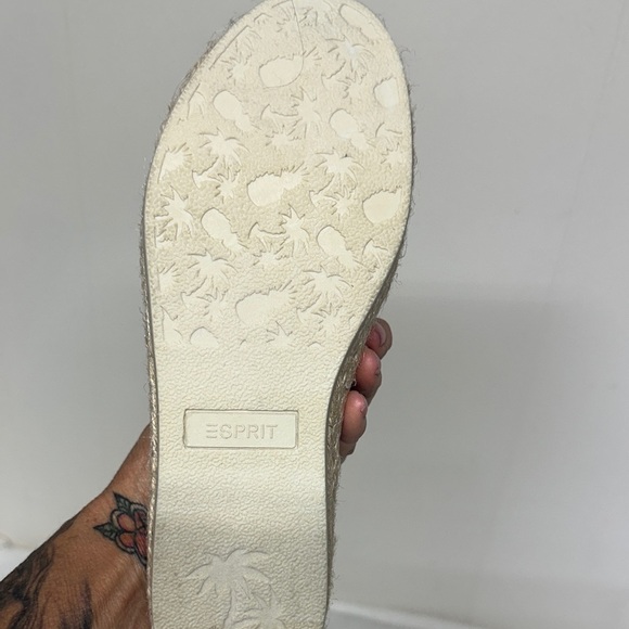 Esprit Nadine Cream Espadrille Slip-Ons - Picture 6 of 9